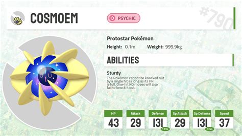 cosmoem weight|Cosmoem (Pokémon) .